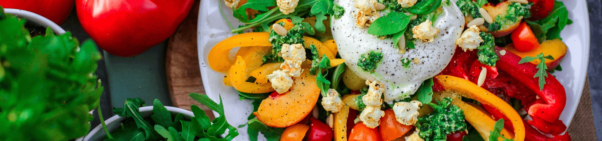 A fresh, colourful salad bowl